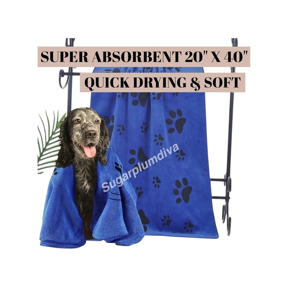 Toallas de microfibra superabsorbentes para mascotas, 50 x 100 cm, paquete de 2